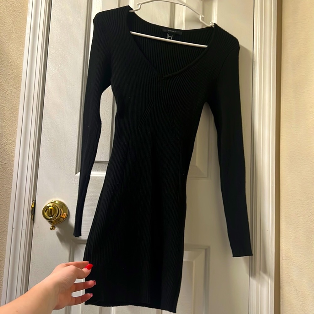 Black Stretch dress from Forever 21